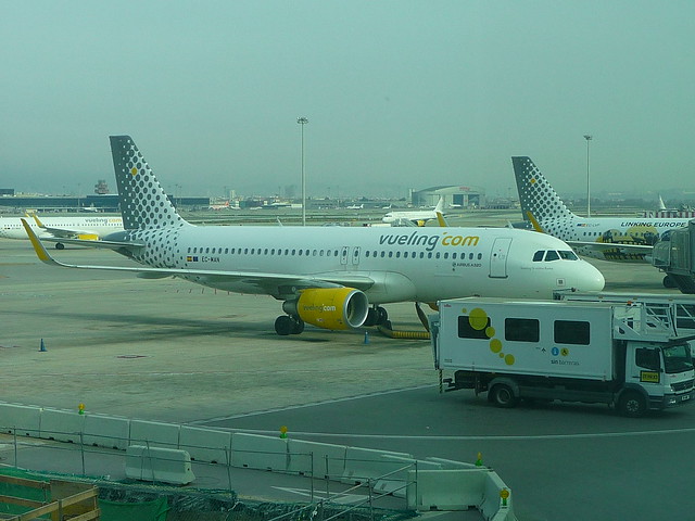 Our Vueling flight to NANTES, Barcelona airport