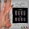 ღ ♡ Nail Lacquers For Belleza ♡ ♡ ღ Snowflakes Black by Page Creations™