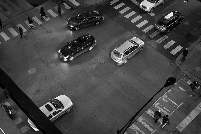 street people blackandwhite bw cars walking driving pavement cab taxi fromabove crosswalk turning taxicab fordescape mazda6 volvos80 2015 hyundaielantra 365project kiarondo 023365 privpublic