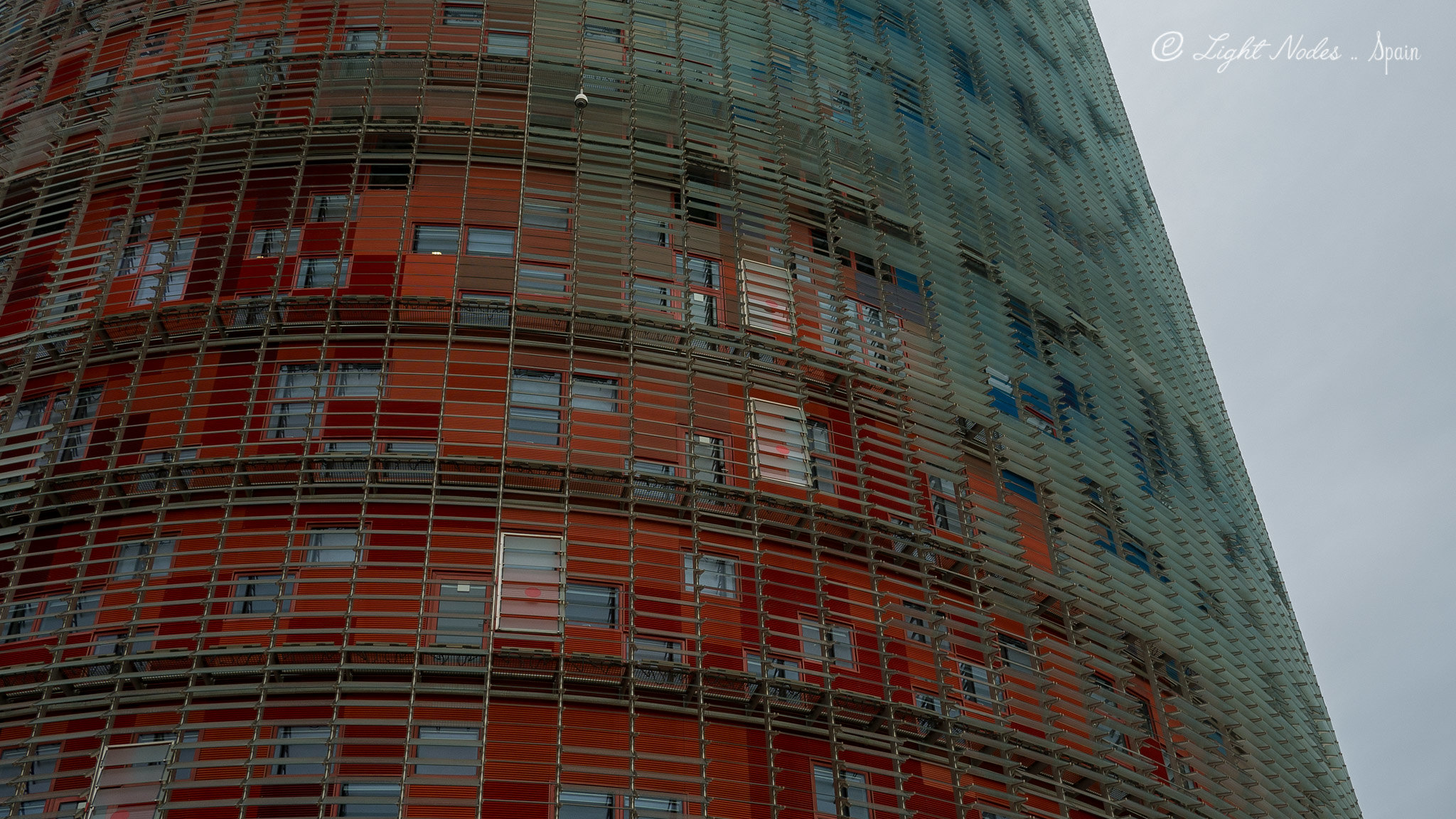 Torre Agbar, Barcelona, Spain with Lumix GX7 and 20mm