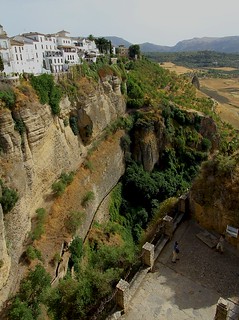 Ronda, Spain - looking down into the 'El Tajo' gorge