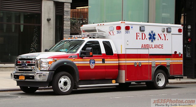 ford coach super ambulance ems fdny 361 2014 f450 dutywheeled