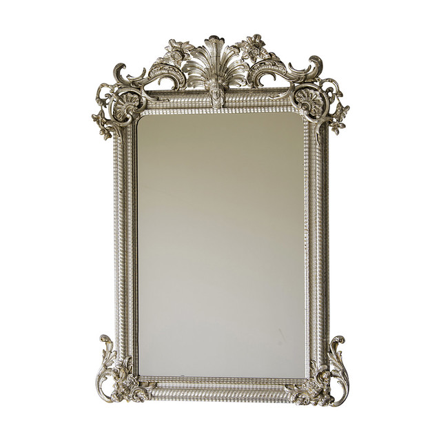 Régence Style Silvered Mirror, France c.1880