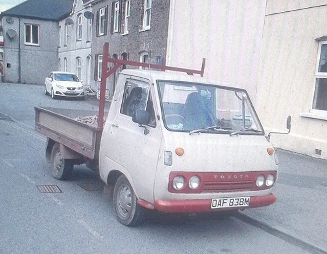 old uk truck japanese cornwall pickup toyota rare 1973 hiace oaf838m