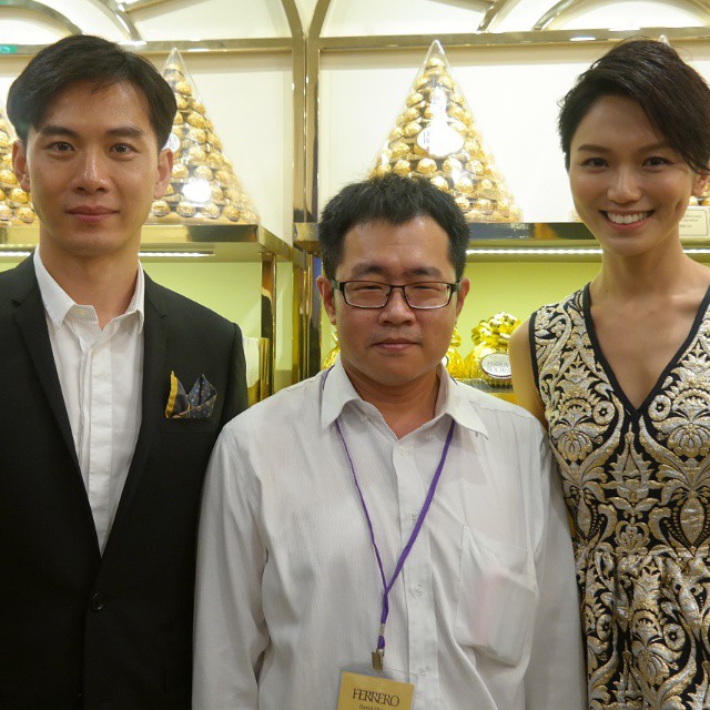 With MediaCorp artists Qi Yuwu and Joanne Peh at the opening of Pasticceria Ferrero at Wisma Atria. #anitaliancreation