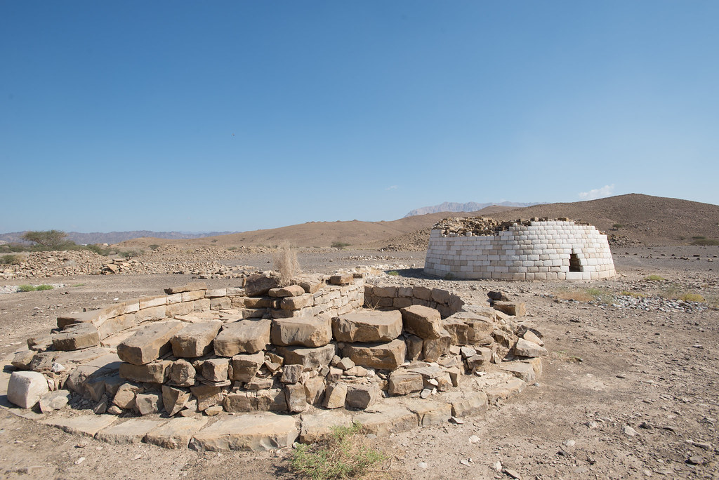 Remains of the ancient tombs