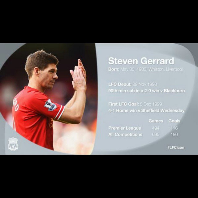 Tribute to Steven Gerrard  #LFC #LFCicon #Gerrard 8