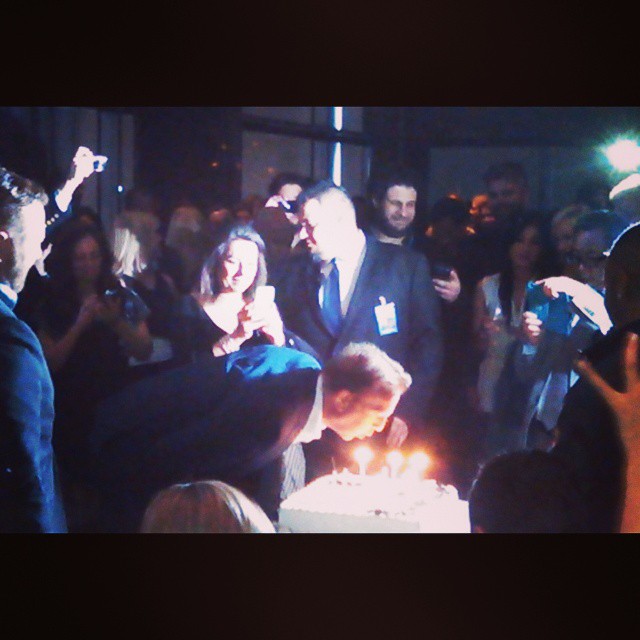 #KevinCostner blows out his birthday cake candles  at #BlackOrWhite premiere afterparty #film #cinema #movies #movie #films #actor #actors #acting #director #directing #filmmaker #filmmaking #producer #producing
