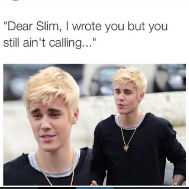 I think i found Stan.. #Eminem #JustinBieber #justforlaughs #blonde #toofunny