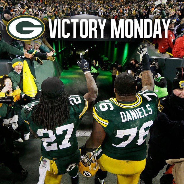 On to the playoffs. #VictoryMonday by packers