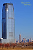Late Morn Goldman Sachs Tower & Empire State Building (Photo #22 of LSP Series) from Liberty State Park (Jersey City, NJ)