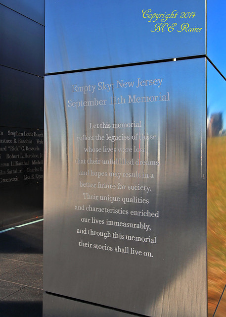 “Empty Sky: New Jersey September 11th Memorial” Across NY City (Photo #27f of LSP Series) of Liberty State Park (Jersey City, NJ)