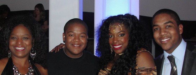 Kyle Massey, His Family and Carmen Carter