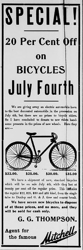 July 4th Bike Sale 1913 ©  Michael Neubert