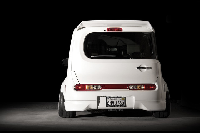 car automobile nissan cube stance widebody