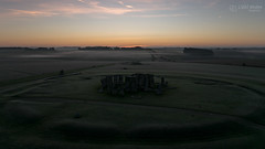 Sunrise at prehistoric Stonehenge with GM1