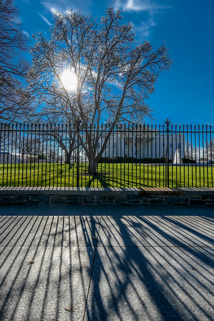 Winter Sun at the White House