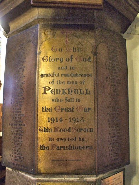 Penkhull War Memorial Staffordshire