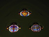 The Faith, Hope and Charity Lunettes of the Stained Glass Chancel Window; St Judes Church of England - Corner of Lygon, Palmerston and Keppel Streets, Carlton