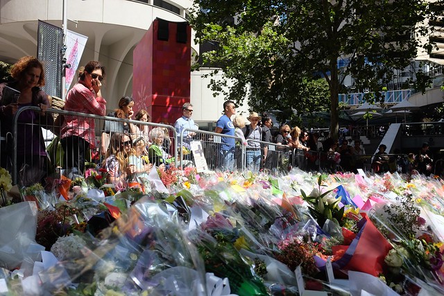 Martin Place memorial for the Lindt Cafe siege