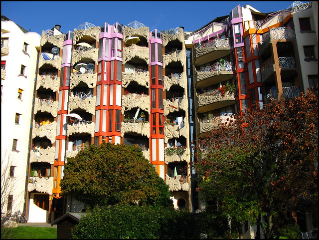 The Smurfs Buildings, Geneva, Switzerland
