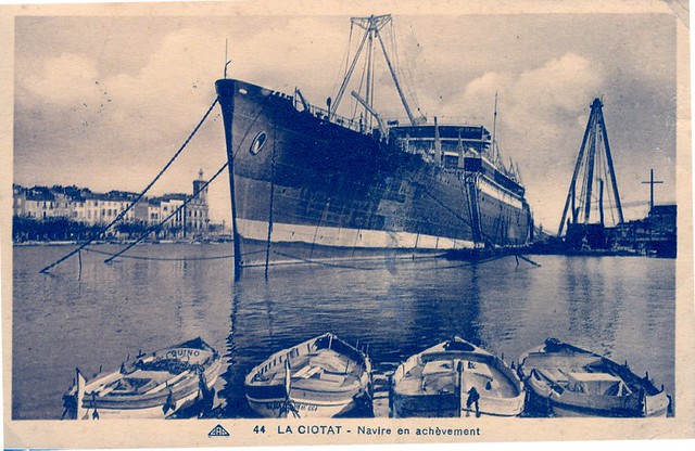1929.10 - J LABORDE (Coll.X.E.) en achèvement à La Ciotat
