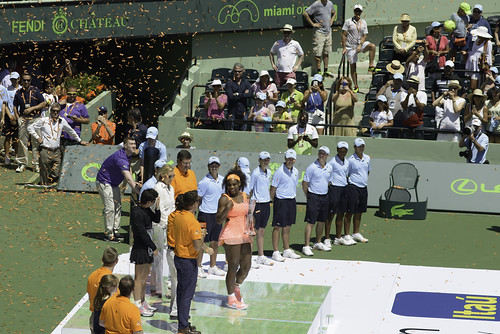 Martina Navratilova - Serena Williams defeated Carla Suarez Navarro 6-2, 6-0 wins Miami Open! | 150404-4096-jikatu