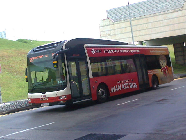SMB190U-Service 963(SMRT’s Newest MAN A22 Bus Bringing You A New Travel Experience)