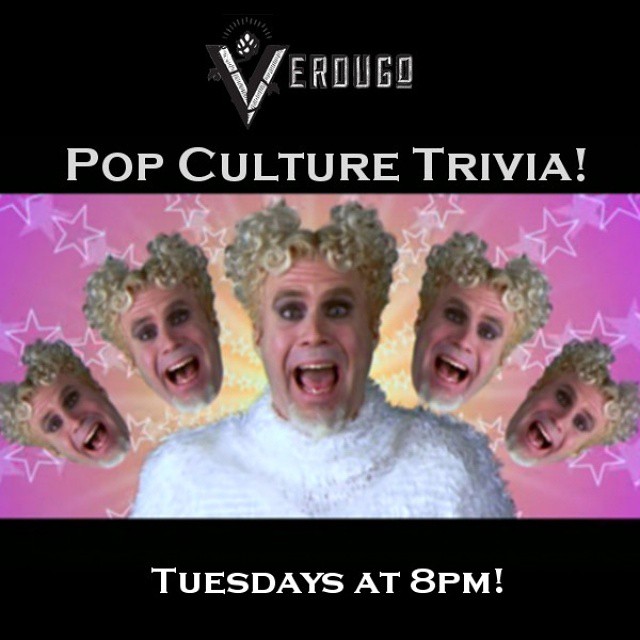 The @VerdugoBar pop culture #trivia is tonight at 8pm! #HappyHour at 6pm! #craftbeer #cocktails #prizes and pizza from the @pizzancola! #zoolander2 #zoolander