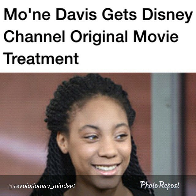 By @revolutionary_mindset Congrats to Mo’ne Davis — she’s getting her own Disney Channel Original Movie!  Disney Channel is in development on Throw Like Mo, a biographical movie that will tell the inspiring story of Mo’ne, the 13-year-old sports prodigy
