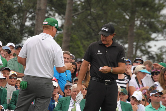 Phil Mickelson and Charley Hoffman