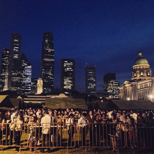Queued for five hours till Mid-night, to pay tribute to Mr Lee Kuan Yew.