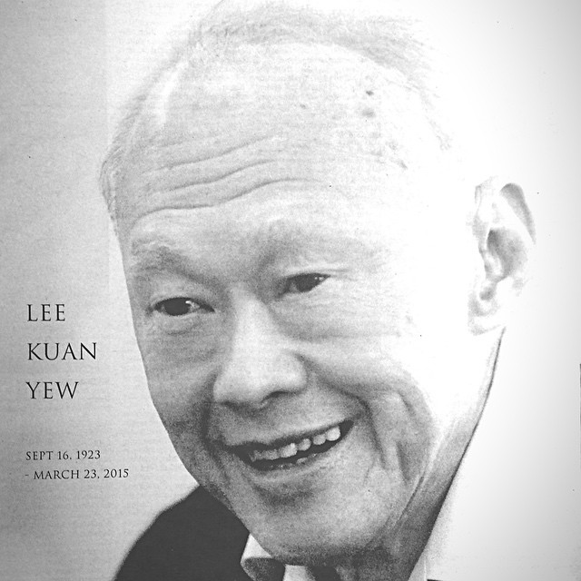 This is the cover of the special edition of The Straits Times newspaper printed in tribute to Lee Kuan Yew