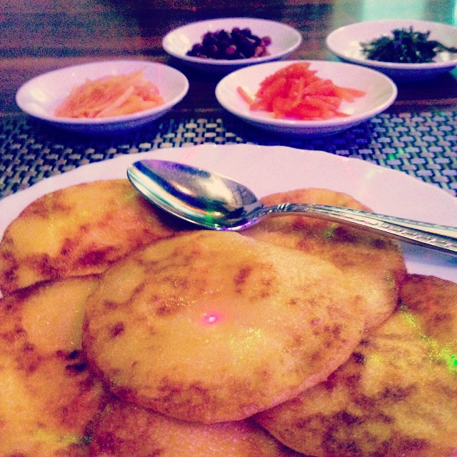 :       ...       #Travel #Vladivostok #Russia # #Restaurant #North #Korean #Food #Dinner #Corn #Pancake