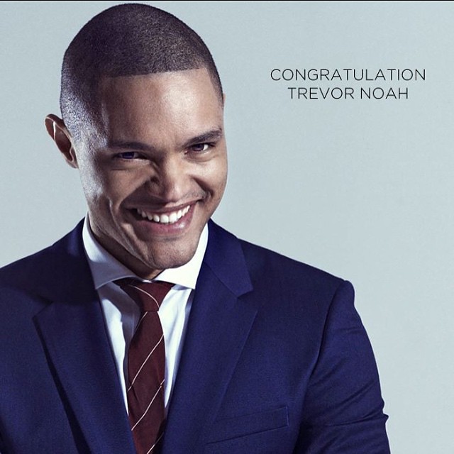 Congratulations to Trevor Noah on hes new appointment, they are Gonna learn.