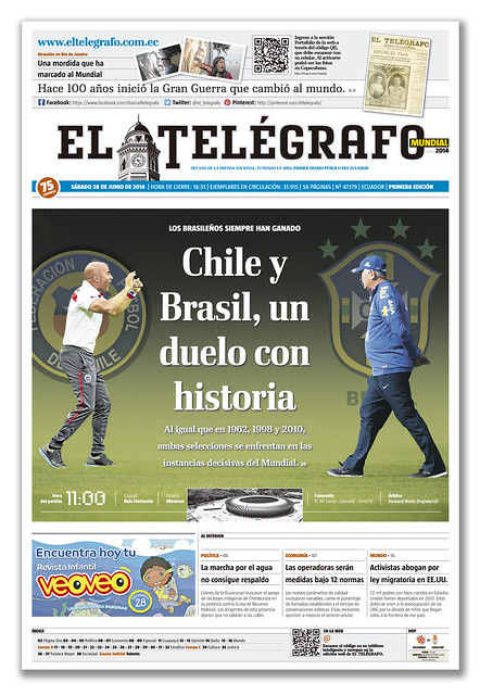 Chile y Brasil, un duelo con historia (Chile and Brazil , a clash with history)