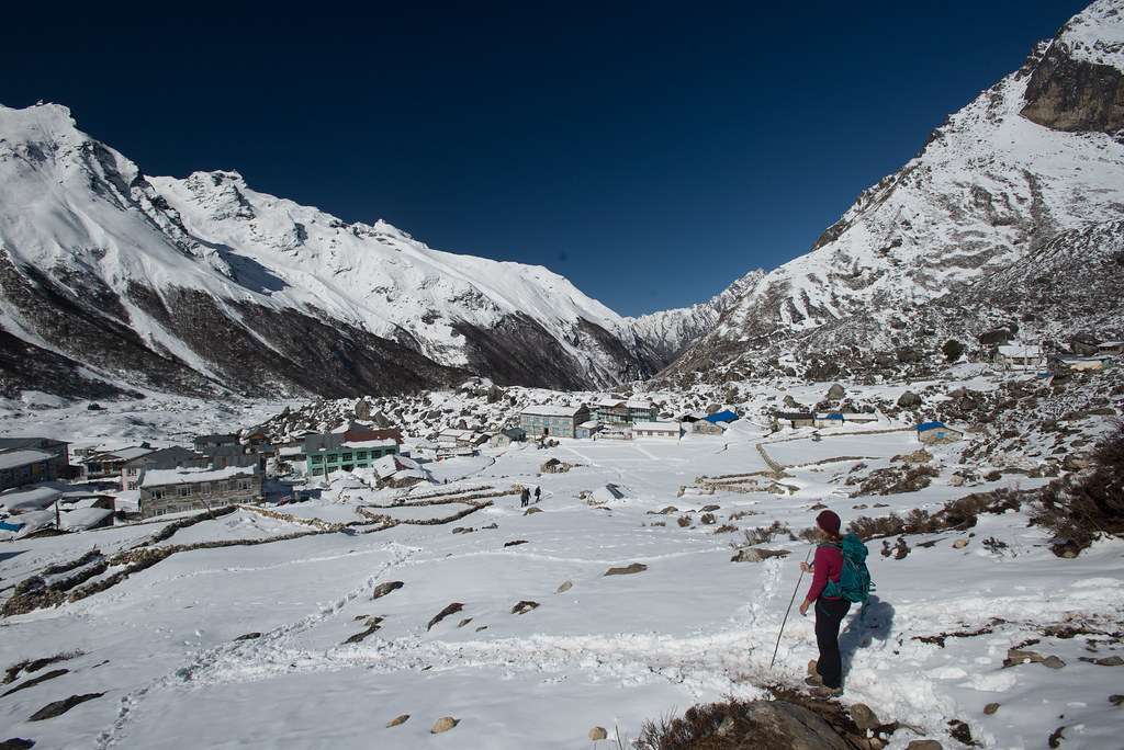 Heading back to Kyanjin Gompa