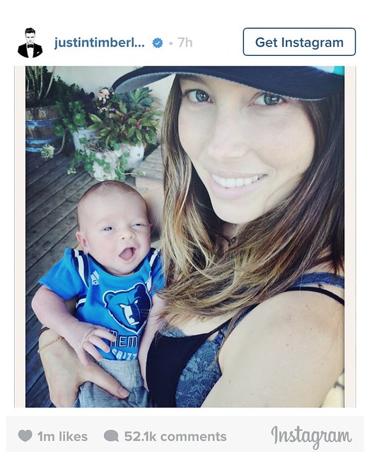 Eight days after welcoming son Silas Randall into the world, Justin Timberlake and JESSICA BIEL debuted their firstborn on Instagram.