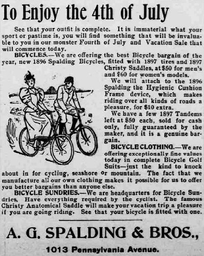 To enjoy the 4th of July - a bike! (1897) ©  Michael Neubert
