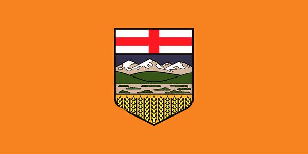 Alberta flag after NDP victory