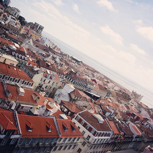       ... 2012     #Travel #Lisbon #Lisboa #Portugal #2012 #Memories #Town #View #Red #Roof #Buildings #Sea #Sky ©  Jude Lee