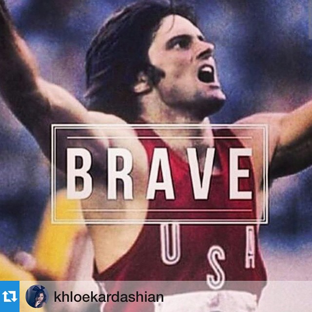 #Repost @khloekardashian with @repostapp.・・・❤️   God bless you, Bruce Jenner, and I wish you well on your transition. #brave #hero #inspiration
