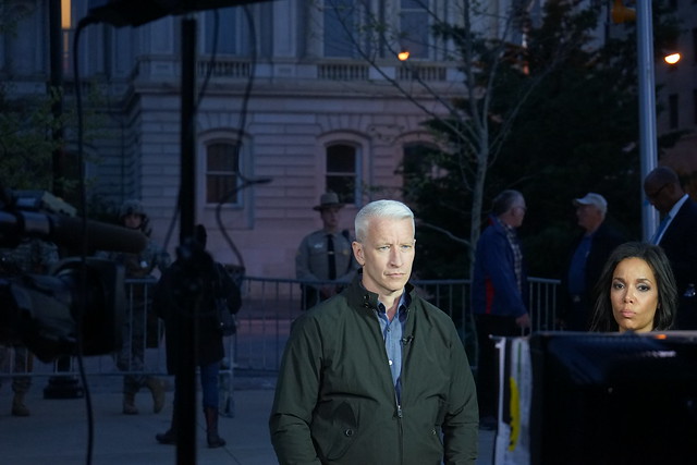 CNN Anderson Cooper at Baltimore City Hall
