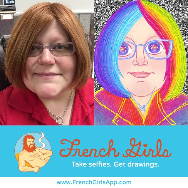 #FrenchGirls #commission by @ciara_chris_fg - hire her to draw your portrait for only $15!