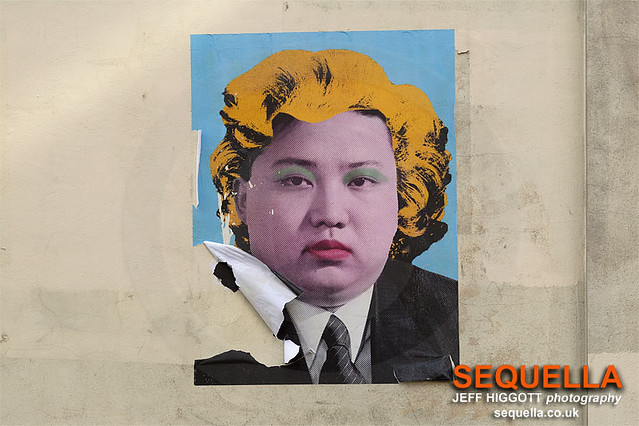 Kim Jong Un street art by Cartrain