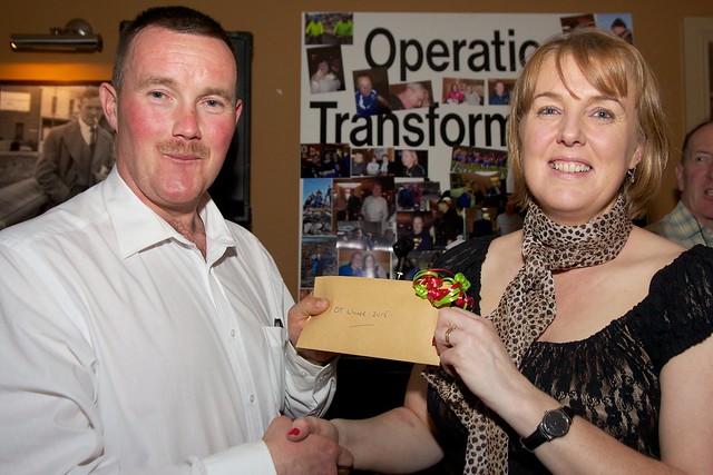 Ballymore Eustace Operation Transformation 2015, prize presentations in Paddy Murphys, Saturday night, 7th March.