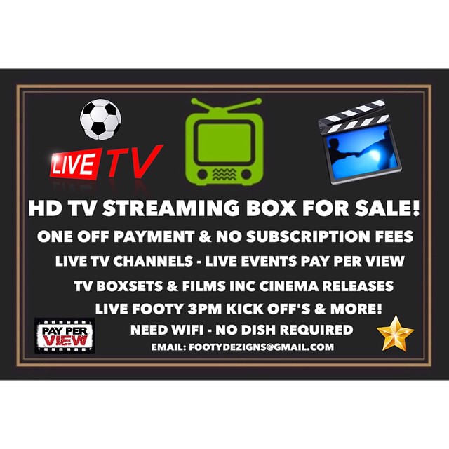 🌟 TV BOXES FOR SALE   ALL SKY CHANNELS   MOVIES &  SPORTS   & BT SPORT, MUTV, PAY PER VIEW  CINEMA RELEASES   EMAIL: FOOTYDEZIGNS@GMAIL.COM
