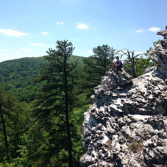 Another beautiful day to get outside and be one with nature! Happy Memorial Day! #hangingrock #wolfcreektrail #rockclimb #hike #clouds #fitfam #follow #getit #igers #jtainc #like #mountain #new #outdoors #picoftheday #sky #sun #spring #statepark #trees #v