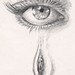 Tears for a lost love pencil drawing 2 - Lacrimi pentru o iubire pierduta desen in creion