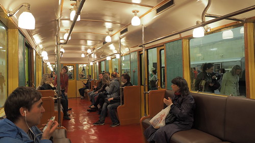 Moscow metro A 1 museum car ©  trolleway